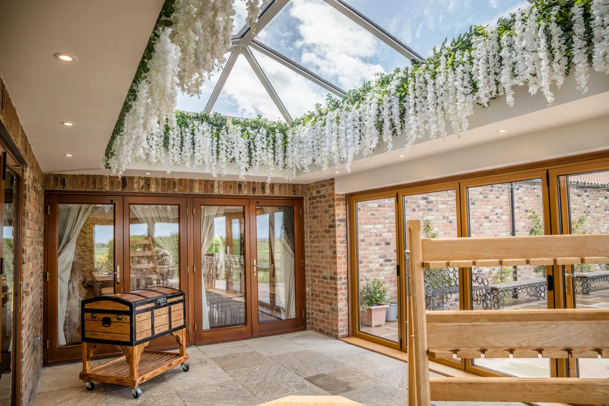 The naturally lit Orangery adjoining the Make Up Room